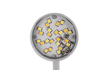 LED lampa na písací stôl s kovovým klipom - biela
