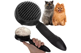 Samočistiaci vyčesávací kartáč na srsť