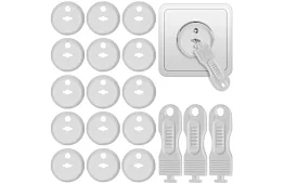 Bezpečnostné záslepky elektrických zásuviek – 15 ks