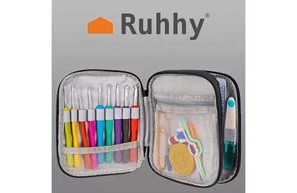 XXL súprava na háčkovanie 85 dielov v puzdre