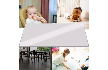 Ochranná podložka pod židli 90x130 cm - mliečna