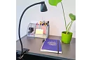 LED lampa na písací stôl s kovovým klipom – čierna