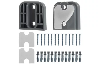 Výsuvná bezpečnostná roleta do dverí – šedá - 157 cm