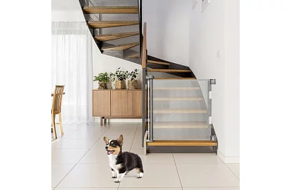 Výsuvná bezpečnostná roleta do dverí – šedá - 157 cm