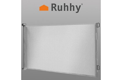 Výsuvná bezpečnostná roleta do dverí – šedá - 157 cm