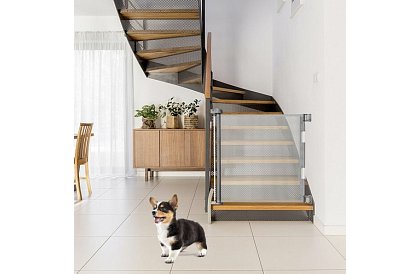 Výsuvná bezpečnostná roleta do dverí – šedá - 157 cm