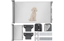 Výsuvná bezpečnostná roleta do dverí – šedá - 157 cm