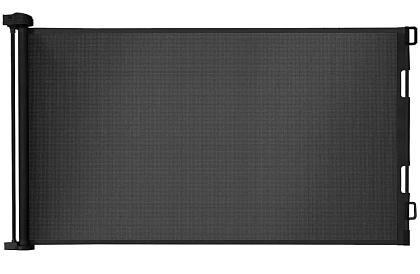 Výsuvná bezpečnostná roleta do dverí – čierna – 157 cm