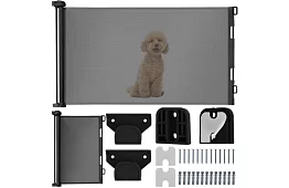 Výsuvná bezpečnostná roleta do dverí – čierna – 157 cm