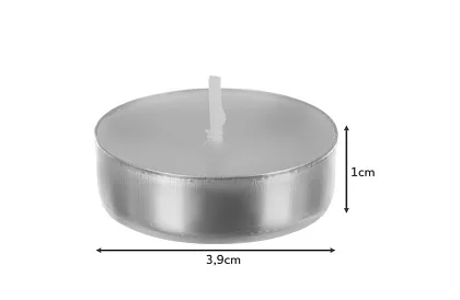 Čajové sviečky biele – horenie 3 hod. - balenie 100 ks