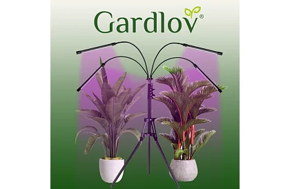 LED lampa pre rast rastlín Quattro – s časovačom a diaľkovým ovládaním