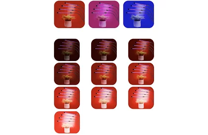 LED lampa pre rast rastlín Quattro – s časovačom a diaľkovým ovládaním