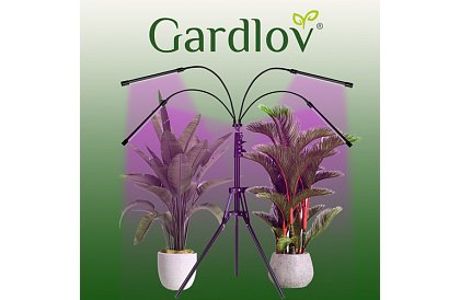 LED lampa pre rast rastlín Quattro – s časovačom a diaľkovým ovládaním