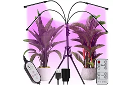 LED lampa pre rast rastlín Quattro – s časovačom a diaľkovým ovládaním