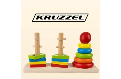 Drevené skladačky pre deti – triedič tvarov