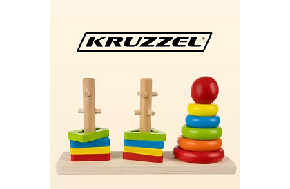 Drevené skladačky pre deti – triedič tvarov