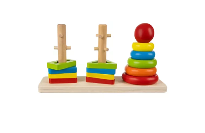 Drevené skladačky pre deti – triedič tvarov