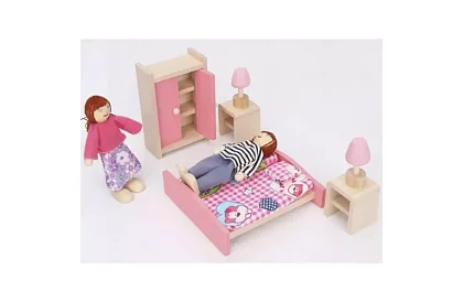 Drevené bábiky do detského domčeka – 7 ks