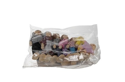 Drevené bábiky do detského domčeka – 7 ks