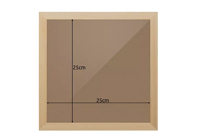 Rám na obrazy 28,5 × 28,5 cm – borovica