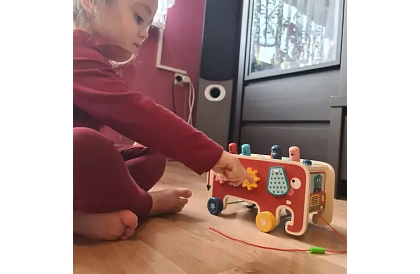 Drevená zatĺkačka - Slon