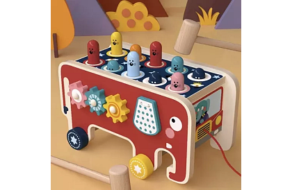 Drevená zatĺkačka - Slon