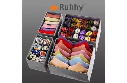 Organizér na spodné prádlo – sada 4 ks