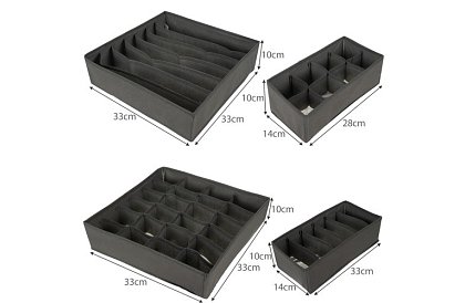 Organizér na spodné prádlo – sada 4 ks