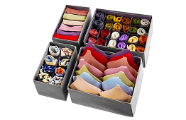 Organizér na spodné prádlo – sada 4 ks