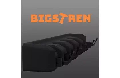 Nástenný držiak na záhradné náradie