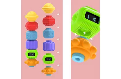 Zmyslová flexibilná kocka – vzdelávacia hračka pre deti