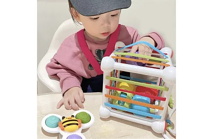 Zmyslová flexibilná kocka – vzdelávacia hračka pre deti