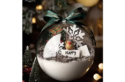 Priehľadné gule skladacie 12 ks – kreatívna sada