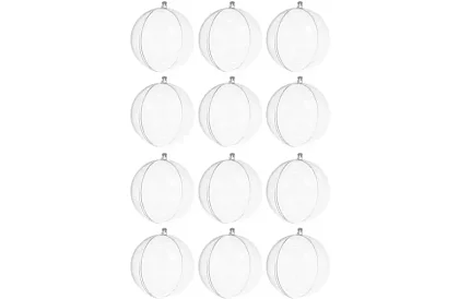 Priehľadné gule skladacie 12 ks – kreatívna sada