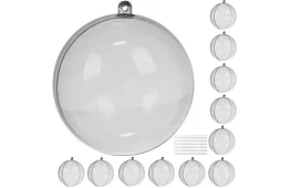 Priehľadné gule skladacie 12 ks – kreatívna sada