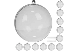 Priehľadné gule skladacie 12 ks – kreatívna sada