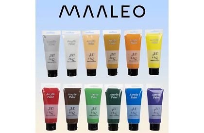 12 Akrylových farieb - každá po 100 ml