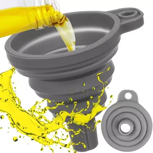 Univerzálny skladací silikónový lievik