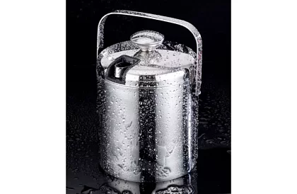 Zásobník na ľad 1,3 litra – vedro s viečkom a kliešťami