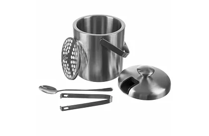 Zásobník na ľad 1,3 litra – vedro s viečkom a kliešťami