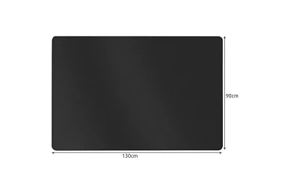 Ochranná podložka podlahy pod židli 90 × 130 cm – čierna