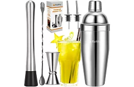 Nerezová barmanská sada – 6 ks