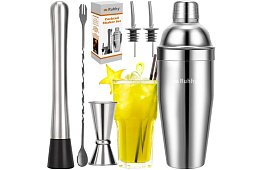 Nerezová barmanská sada – 6 ks