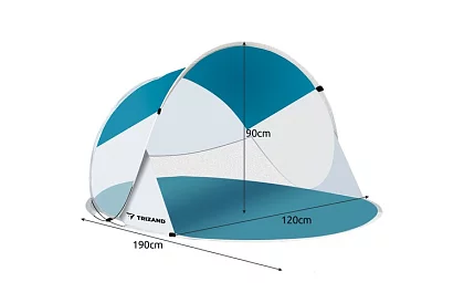 Samorozkládací plážový stan - 190 × 120 × 90 cm
