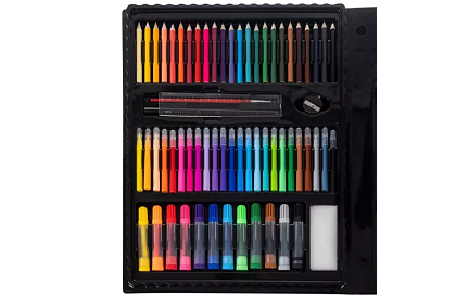 Výtvarná sada na maľovanie - 208 kusov v puzdre