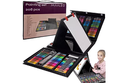 Výtvarná sada na maľovanie - 208 kusov v puzdre