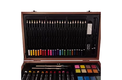 Sada na maľovanie v drevenej schránke – 130 položiek