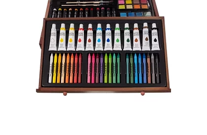 Sada na maľovanie v drevenej schránke – 130 položiek