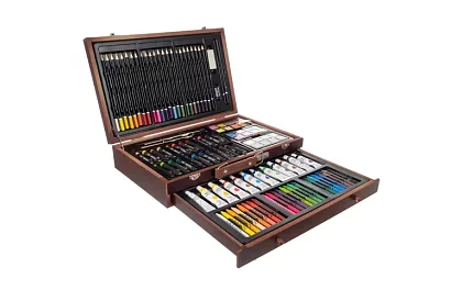 Sada na maľovanie v drevenej schránke – 130 položiek