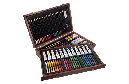 Sada na maľovanie v drevenej schránke – 130 položiek